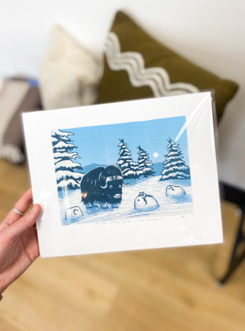 Do You Wanna Build a Snow Muskox? 8x10 Print by Arisa Sasaki