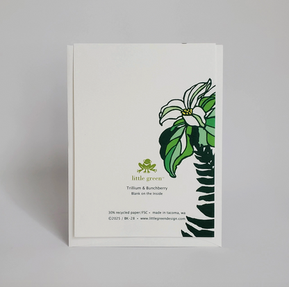 Trillium and Bunchberry Card by Little Green