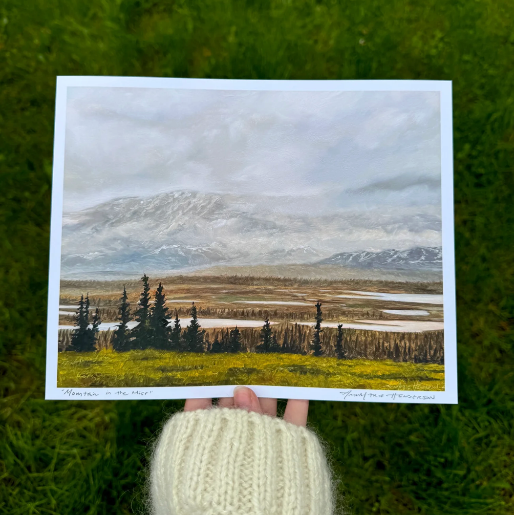 Mountain in the Mist 16x20 Print by AnnMarie Henderson