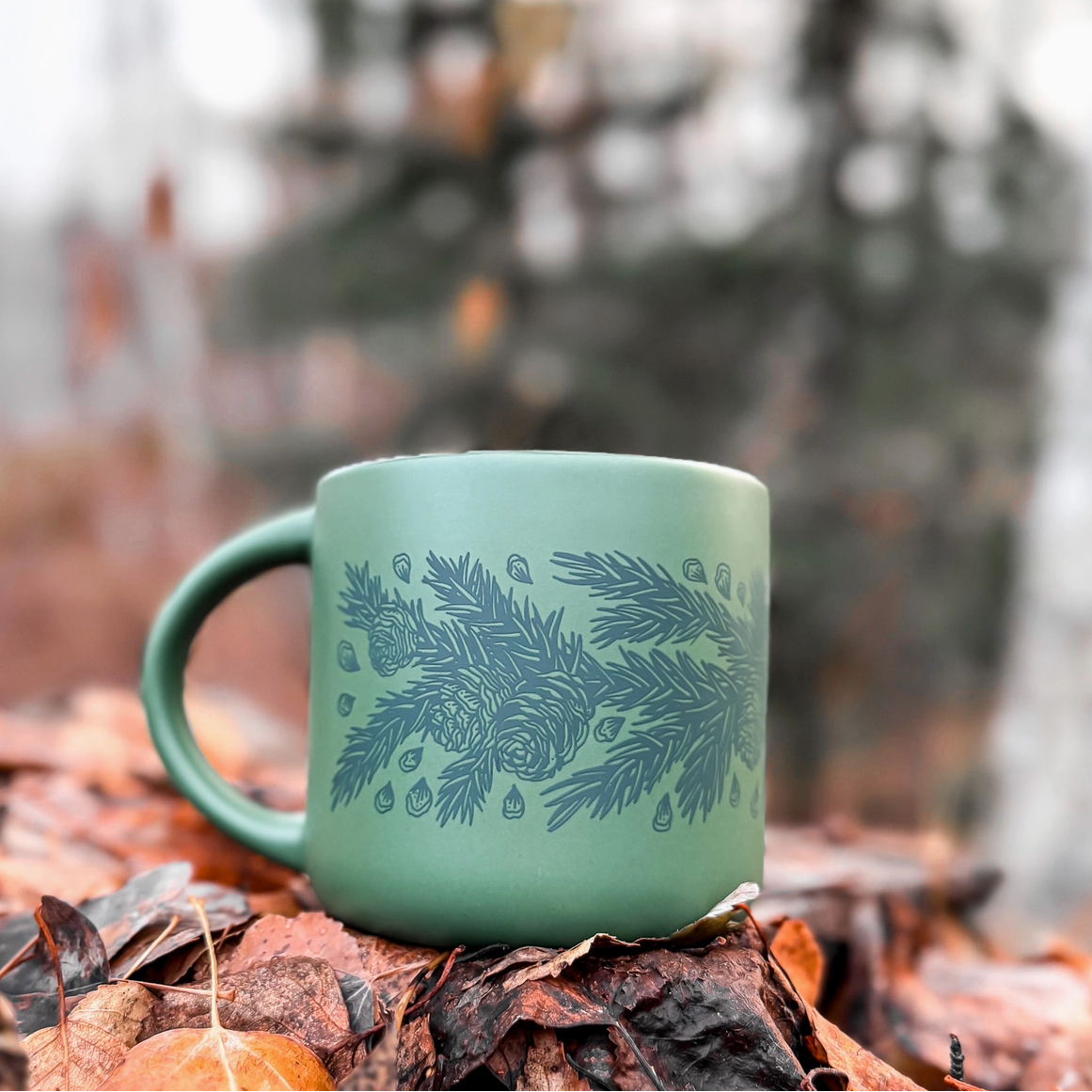 Boreal Boughs Ceramic Mug 20oz | Limited Edition by Brianna Reagan Art