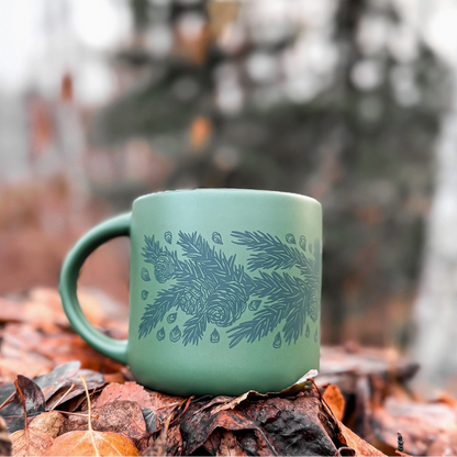 Boreal Boughs Ceramic Mug 20oz | Limited Edition by Brianna Reagan Art