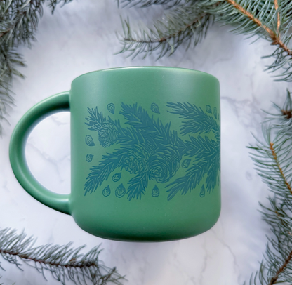 Boreal Boughs Ceramic Mug 20oz | Limited Edition by Brianna Reagan Art