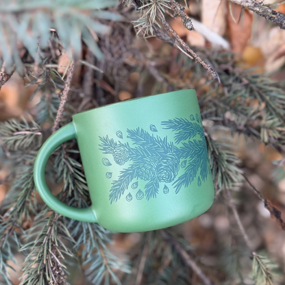 Boreal Boughs Ceramic Mug 20oz | Limited Edition by Brianna Reagan Art