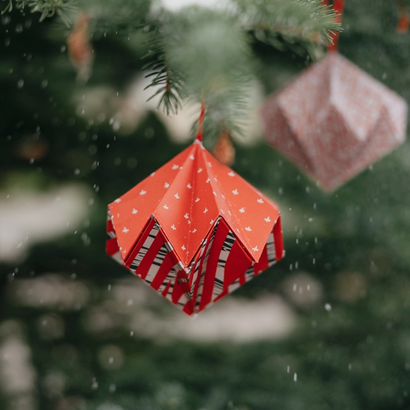 Paper Ornament Kit | Classic Red by Brianna Reagan Art
