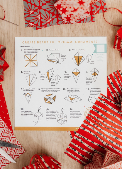Paper Ornament Kit | Classic Red by Brianna Reagan Art
