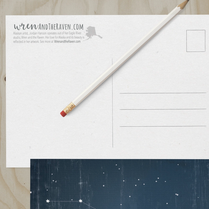 Big Dipper Postcard by Wren and the Raven