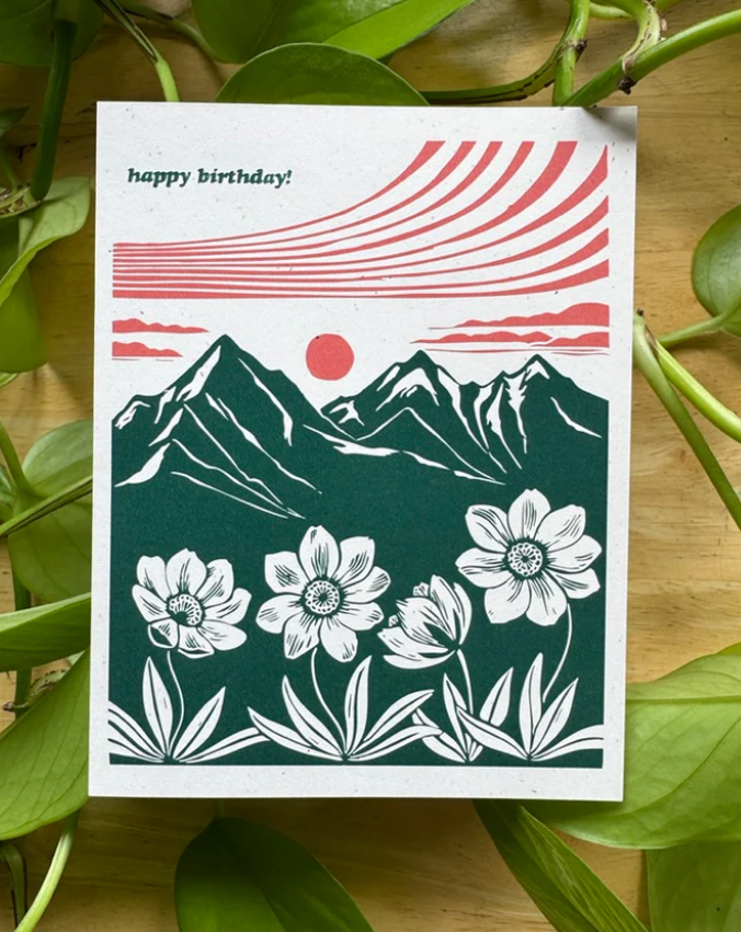 Happy Birthday Card by Adrift Prints