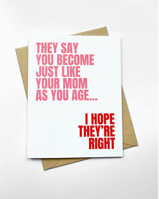 Just Like Mom Card by Five Dot Post