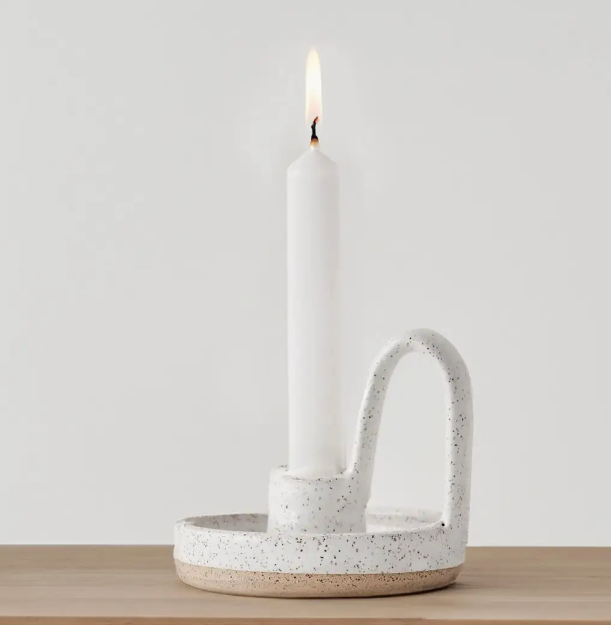 Ceramic Candle Taper with Loop by JordanB Ceramics