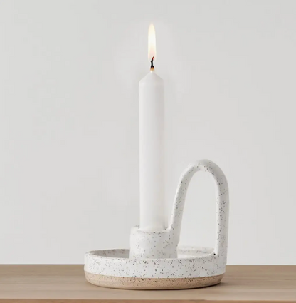 Ceramic Candle Taper with Loop by JordanB Ceramics
