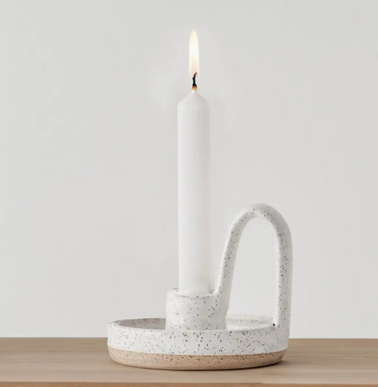 Ceramic Candle Taper with Loop by JordanB Ceramics