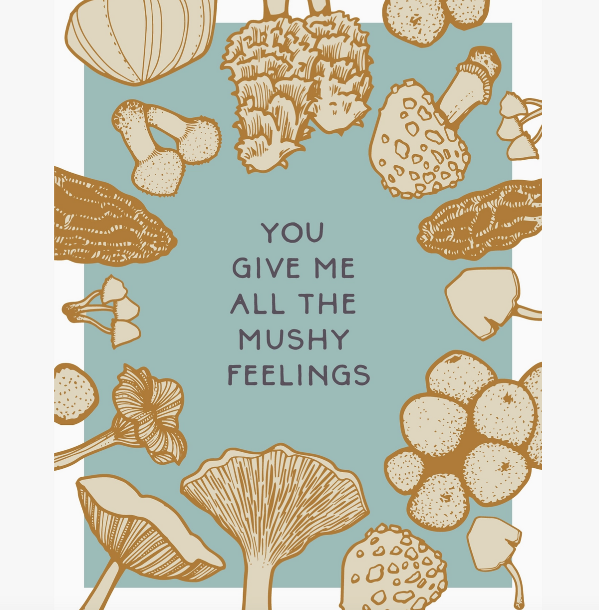 Mushy Feelings Card by Brianna Reagan Art