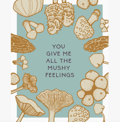 Mushy Feelings Card by Brianna Reagan Art