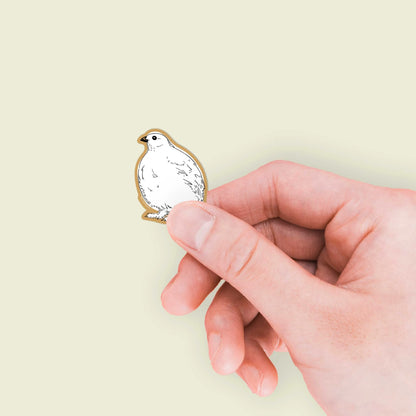 Ptiny Ptarmigan Mini Sticker by Printworthy
