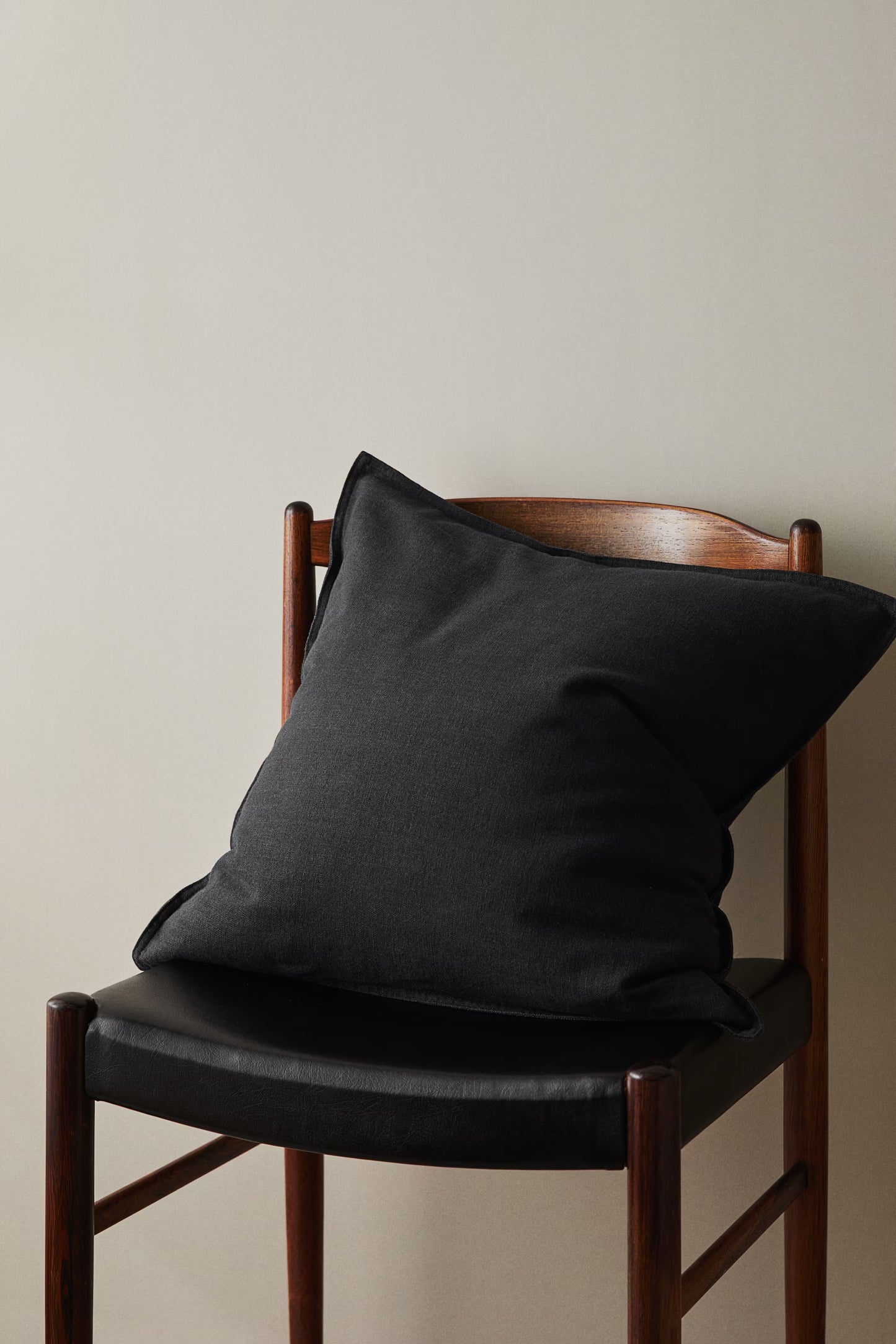 Linen Blend 20"x20" Accent Pillow | Storm Gray