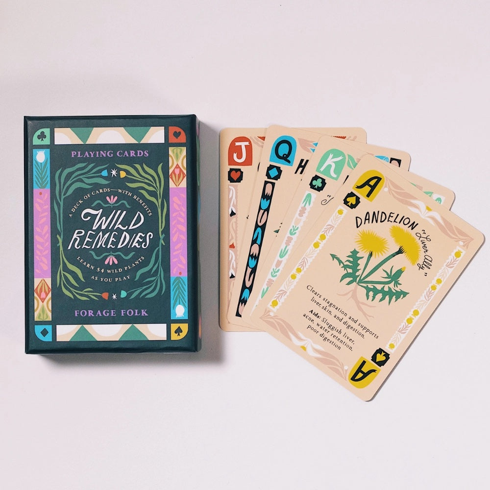Wild Remedies Herbal Deck of Playing Cards by Forage Folk