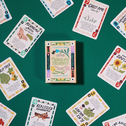 Woodland Treasures Forest Plants Deck of Playing Cards by Forage Folk
