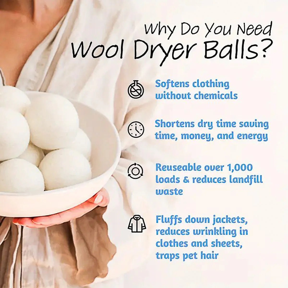 Bamboo Switch Wool Dryer Balls - Thumbnail 2