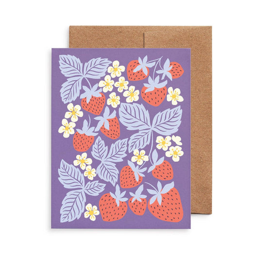 Strawberry Patch Card by Nuthatch Studio