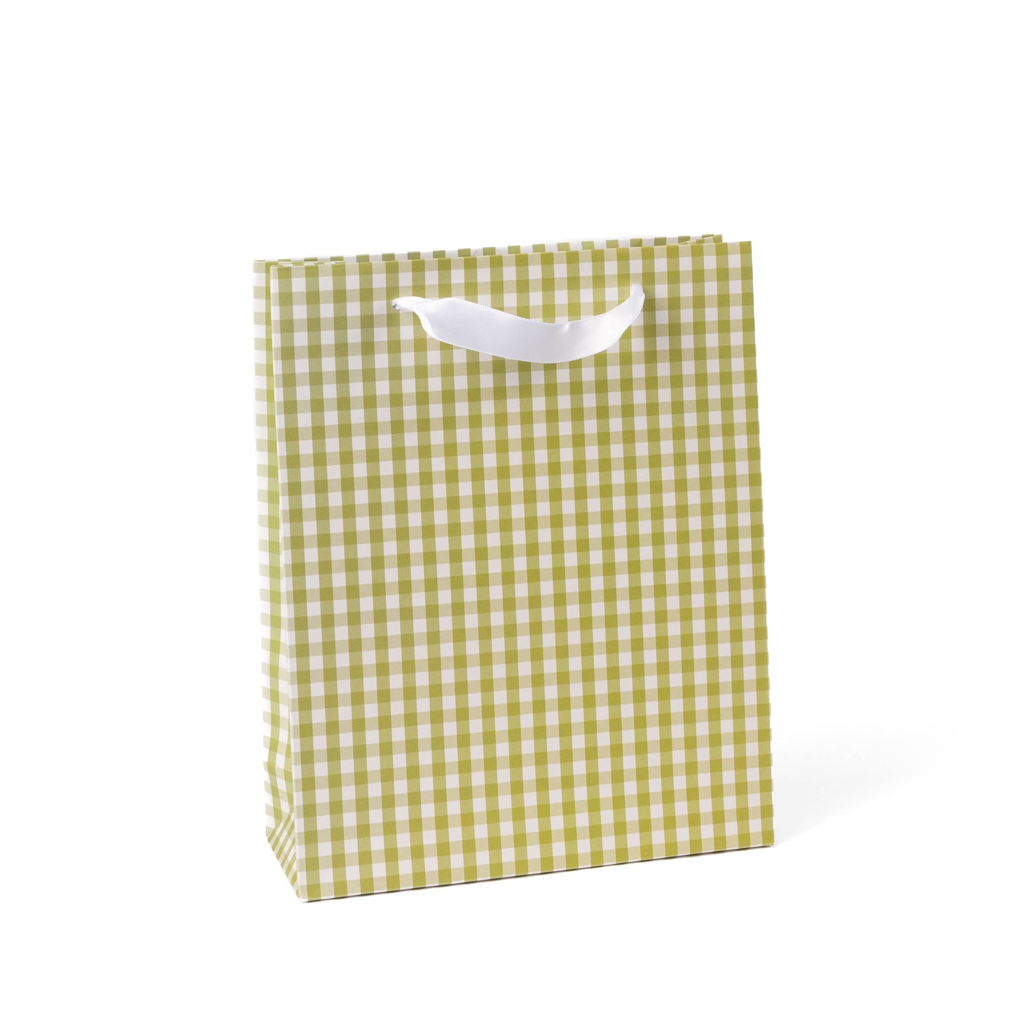 Green Gingham Gift Bag