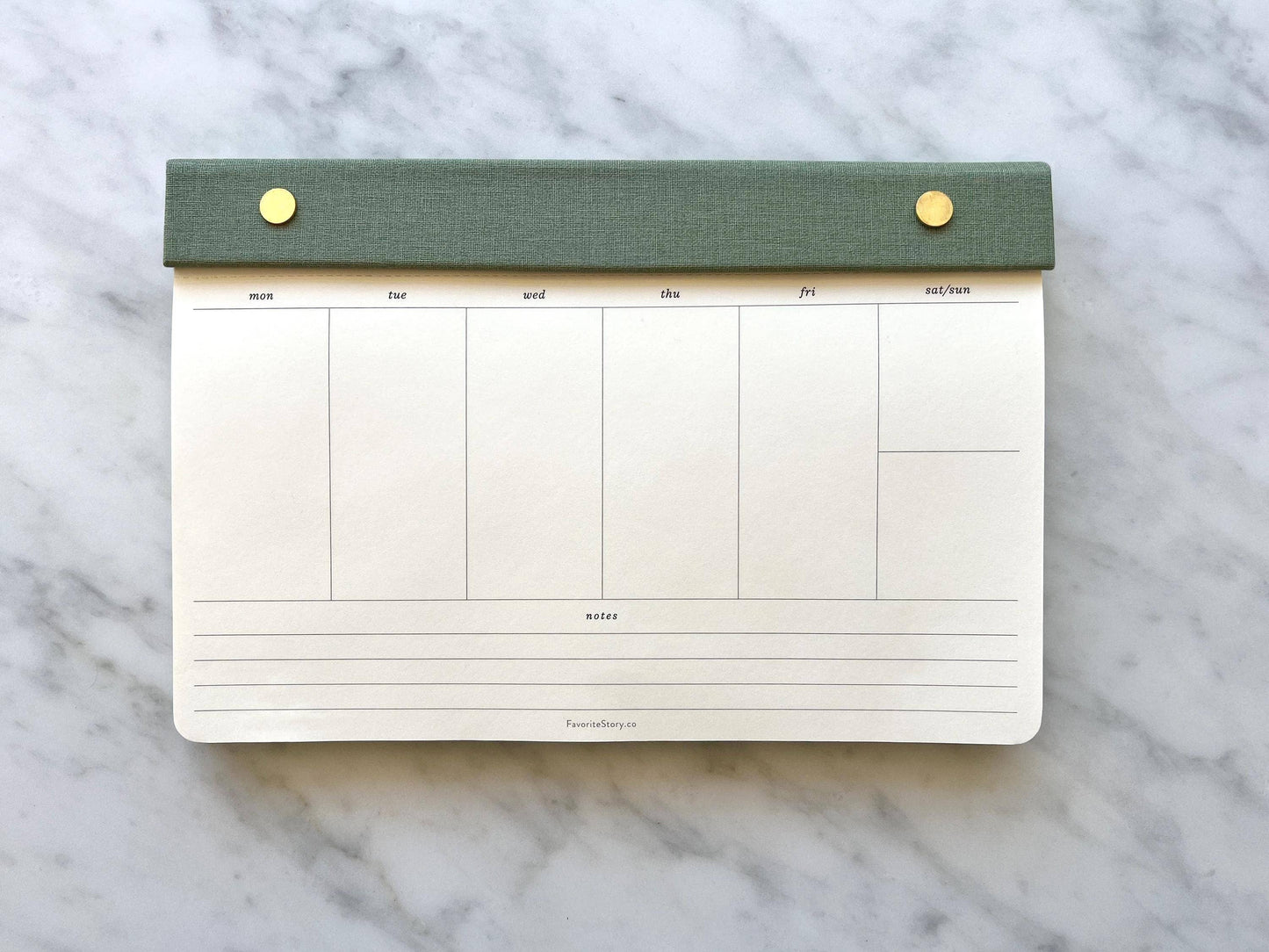 Weekly Planner Notepad by Favorite Story Paperie