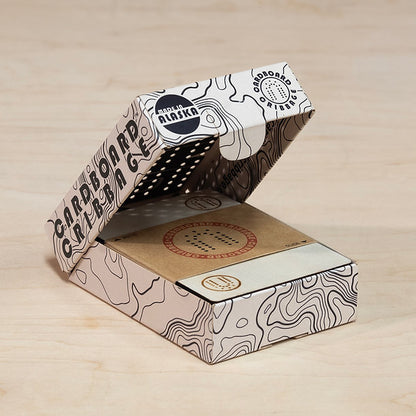 The Topo Pack Travel Cribbage Set by Cardboard Cribbage