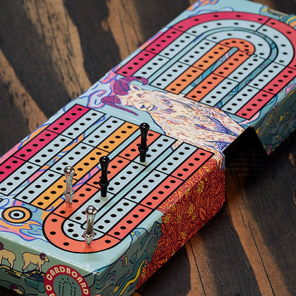 The Rambunctious Pack Travel Cribbage Set by Cardboard Cribbage