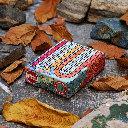 The Rambunctious Pack Travel Cribbage Set by Cardboard Cribbage
