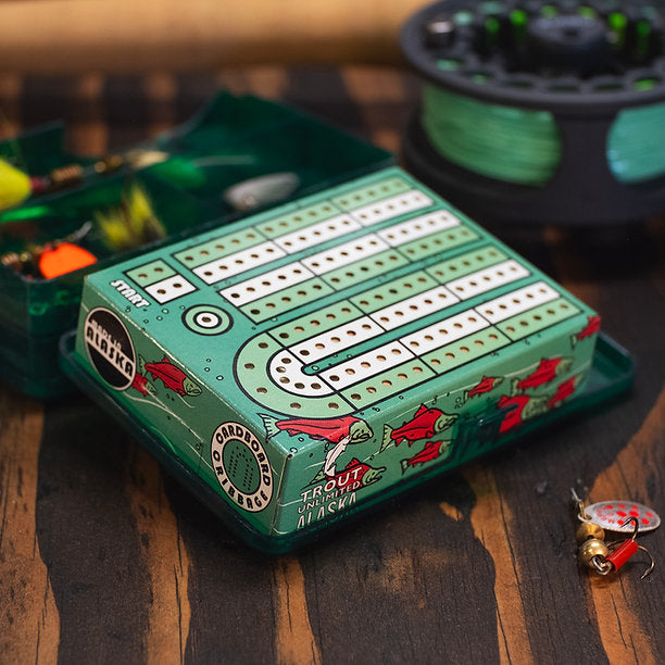 The Sockeye Pack Travel Cribbage Set by Cardboard Cribbage