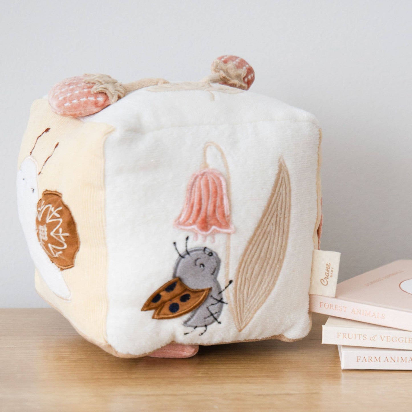 Forest Floor Soft Activity Cube Toy by Crane Baby