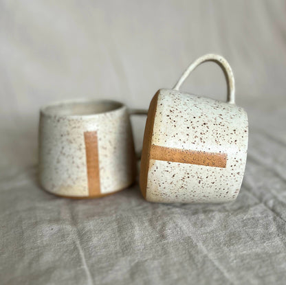 Cream Divide Mug by Void & Form Ceramics