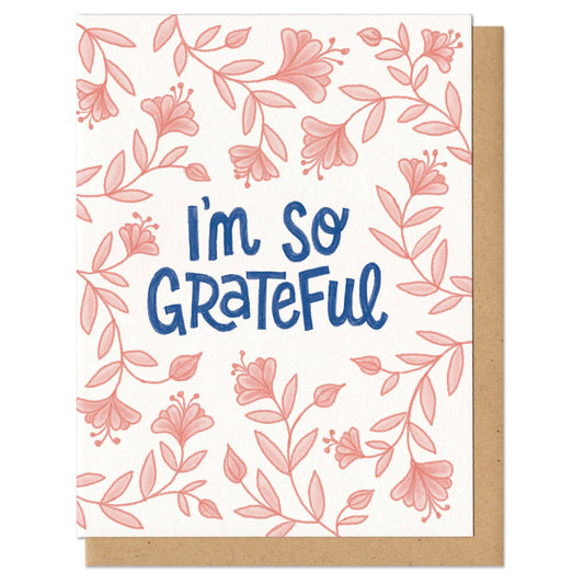 I'm So Grateful Greeting Card by Frog & Toad Press