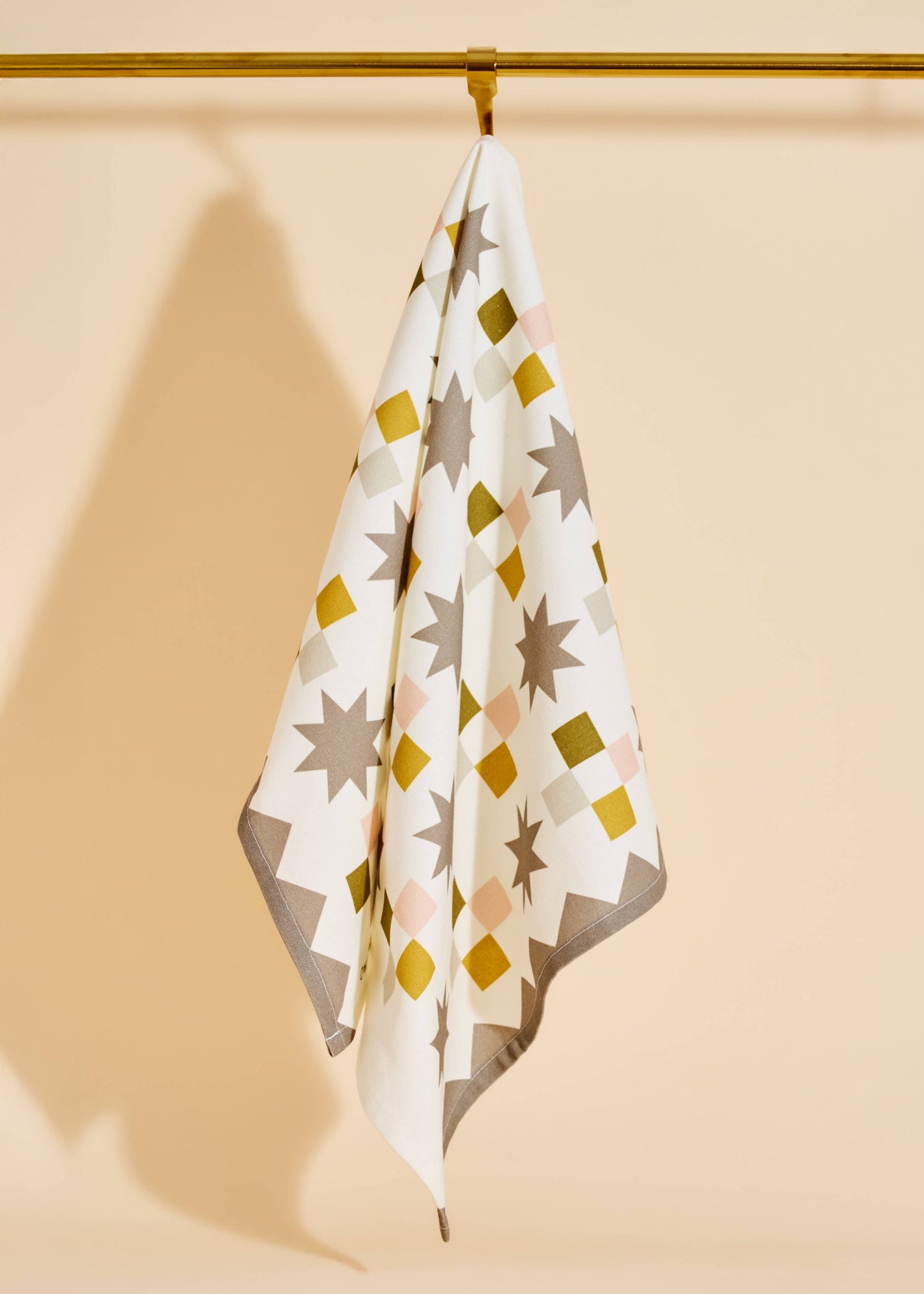 Quilt Block Cotton Tea Towel by One & Only Paper
