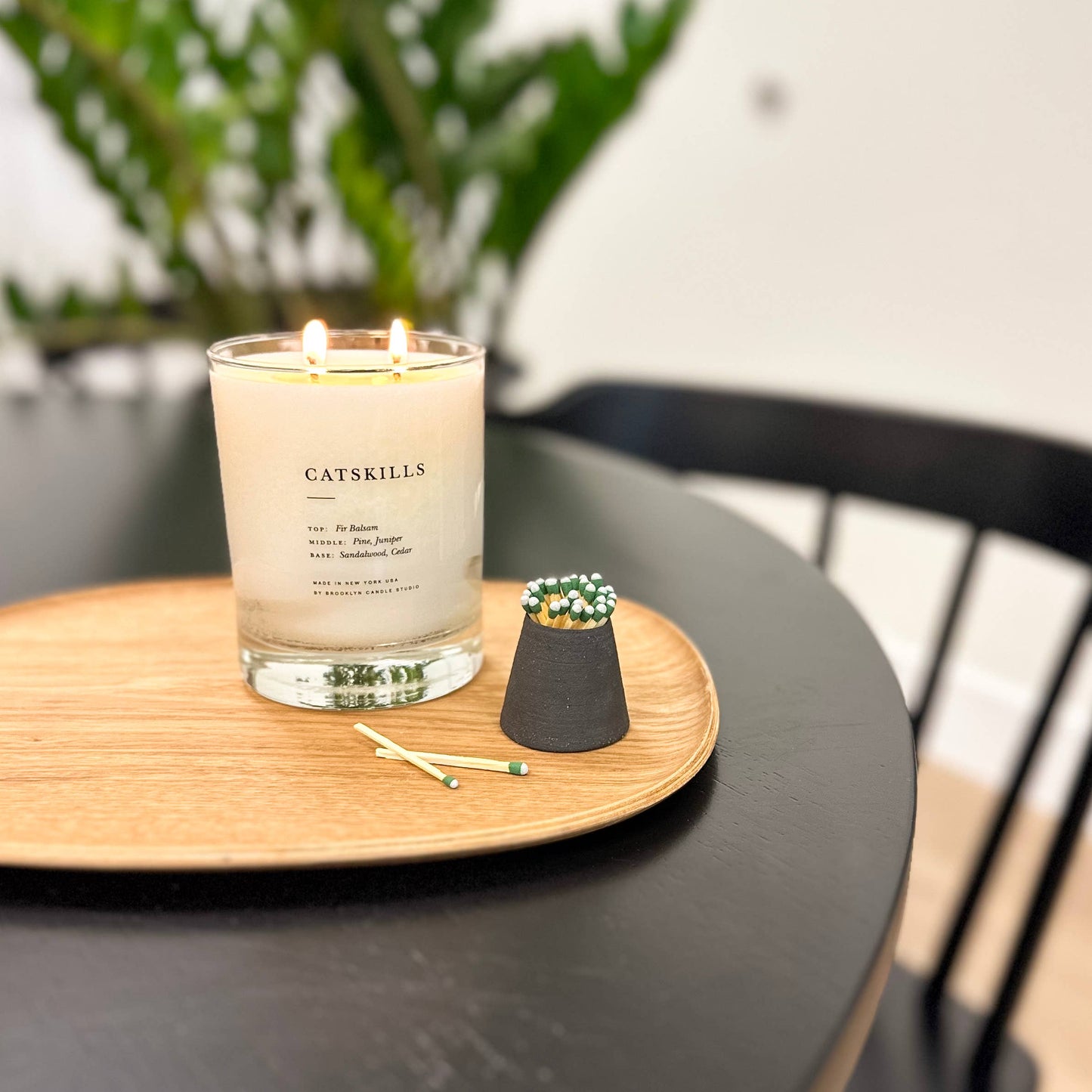 Black Clay Candle Match Striker by JordanB Ceramics