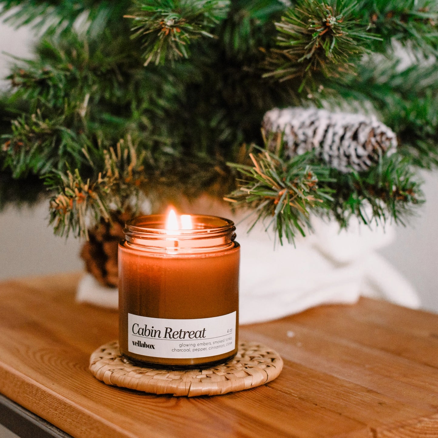 Cabin Retreat Soy Wax Candle by Vellabox