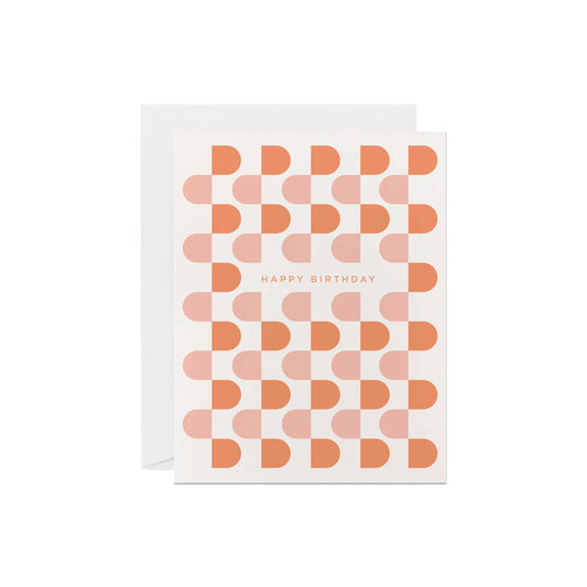 Groovy Birthday Greeting Card by Line & Kind Paper Co.