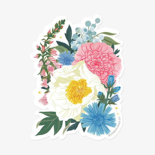 Lush Flora Clear Vinyl Sticker