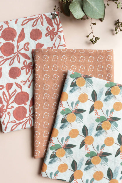 Elise Sienna Linen Tea Towel by Our Heiday