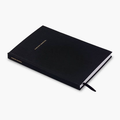 Forever Grateful Black Linen Notebook by Souvenir