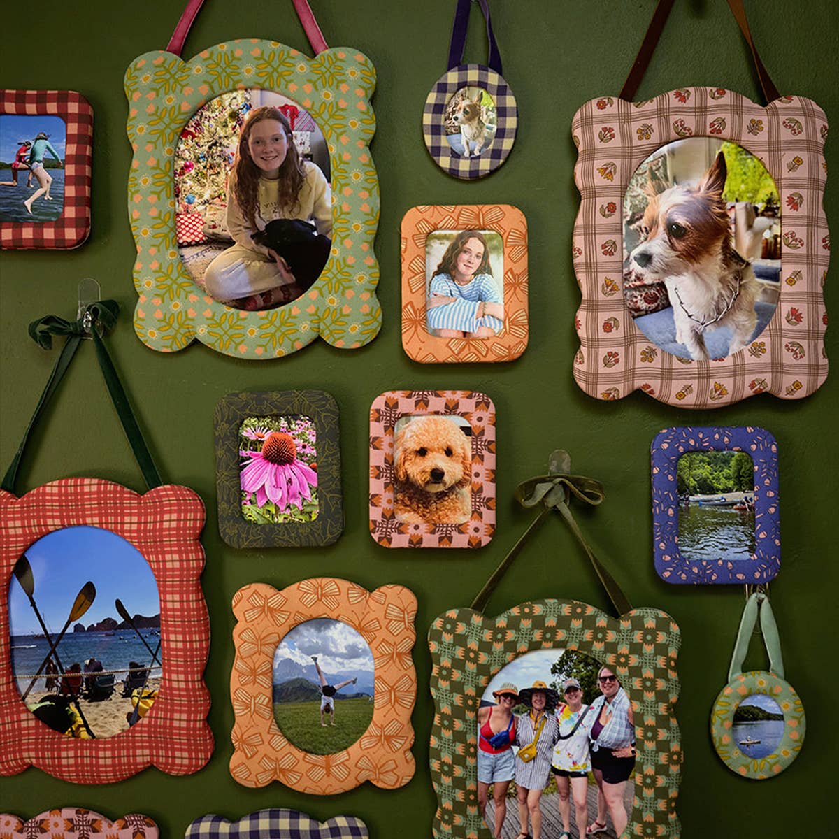 Marley Fabric Frame Ornament by Handker Bandanas