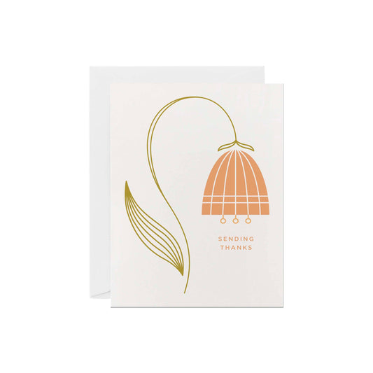 Tulip Thank You Greeting Card by Line & Kind Paper Co.