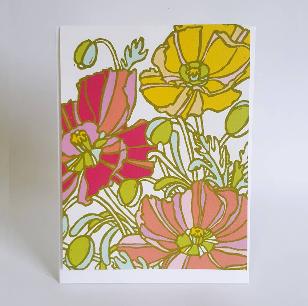 Icelandic Poppies Card by Little Green