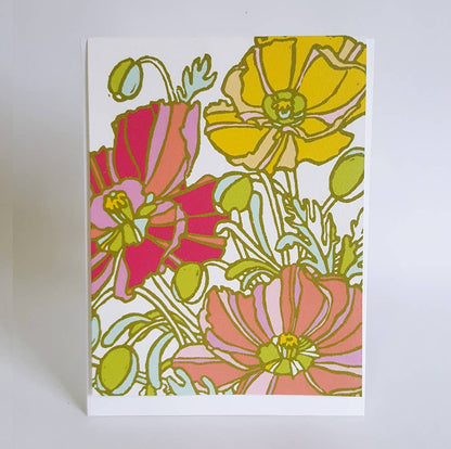Icelandic Poppies Card by Little Green