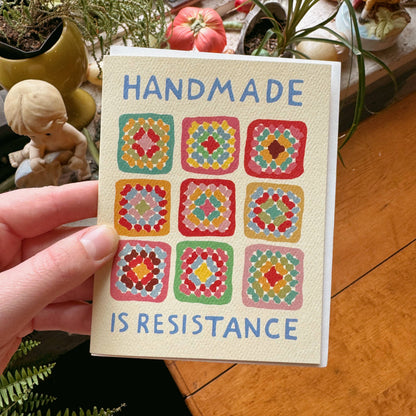 Handmade is Resistance Card by Persika Design Co.