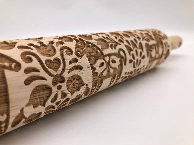 Dala Horse Embossed Rolling Pin by Sweet Rolling Pins
