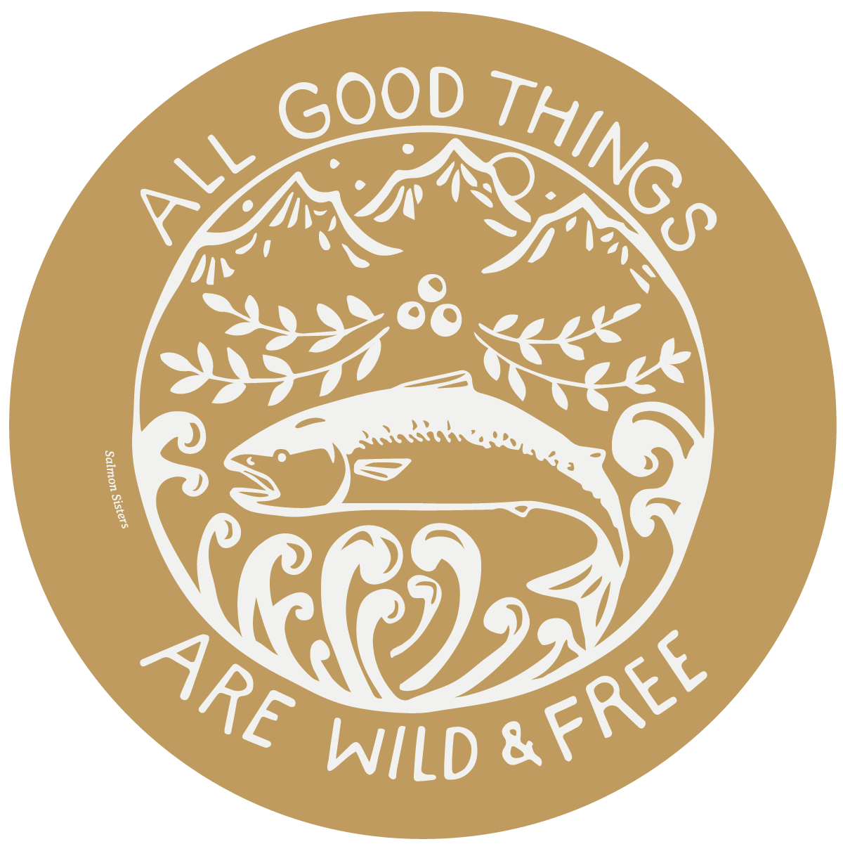 Wild and Free Decal | Mustard by Salmon Sisters