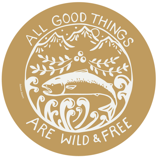 Wild and Free Decal | Mustard by Salmon Sisters