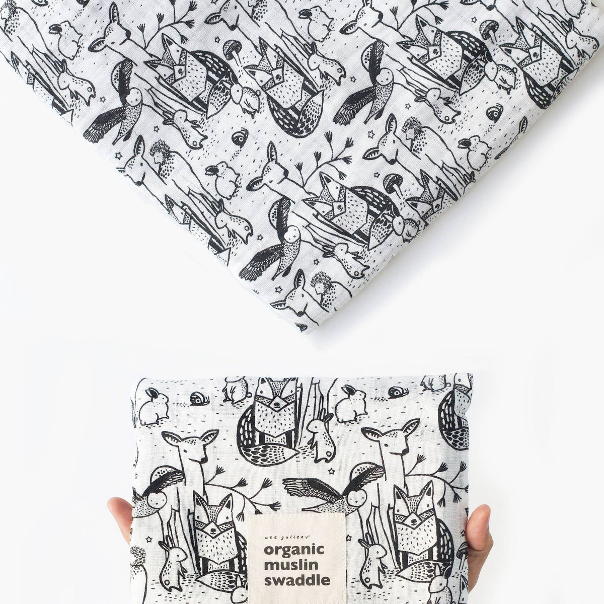 Organic Muslin Swaddle | Forest by Wee Gallery
