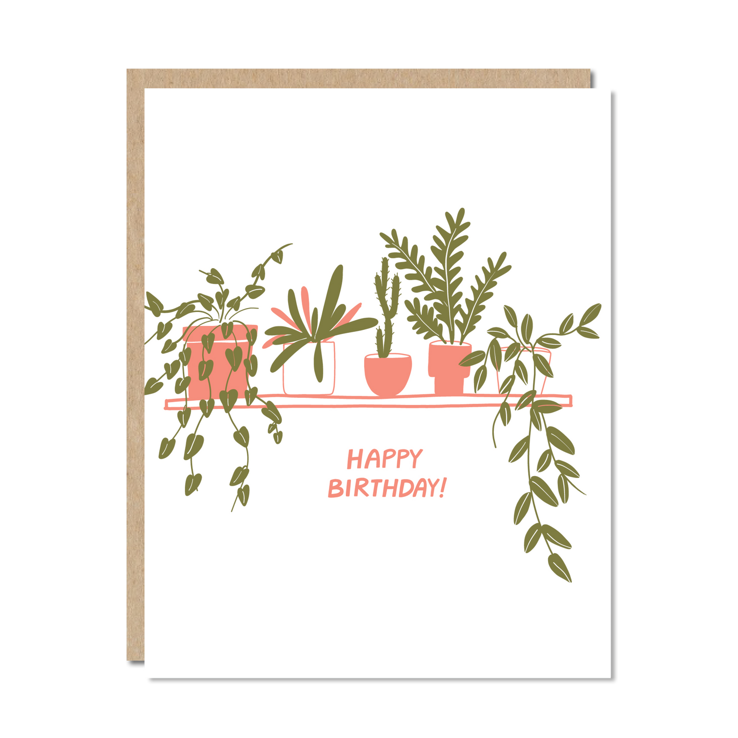 Plant Wall Birthday Card by Odd Daughter Paper Co.