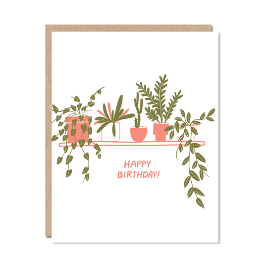 Plant Wall Birthday Card by Odd Daughter Paper Co.